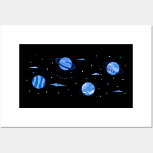 Planet You - Blue Sky Universe Casual Logo Design Posters and Art